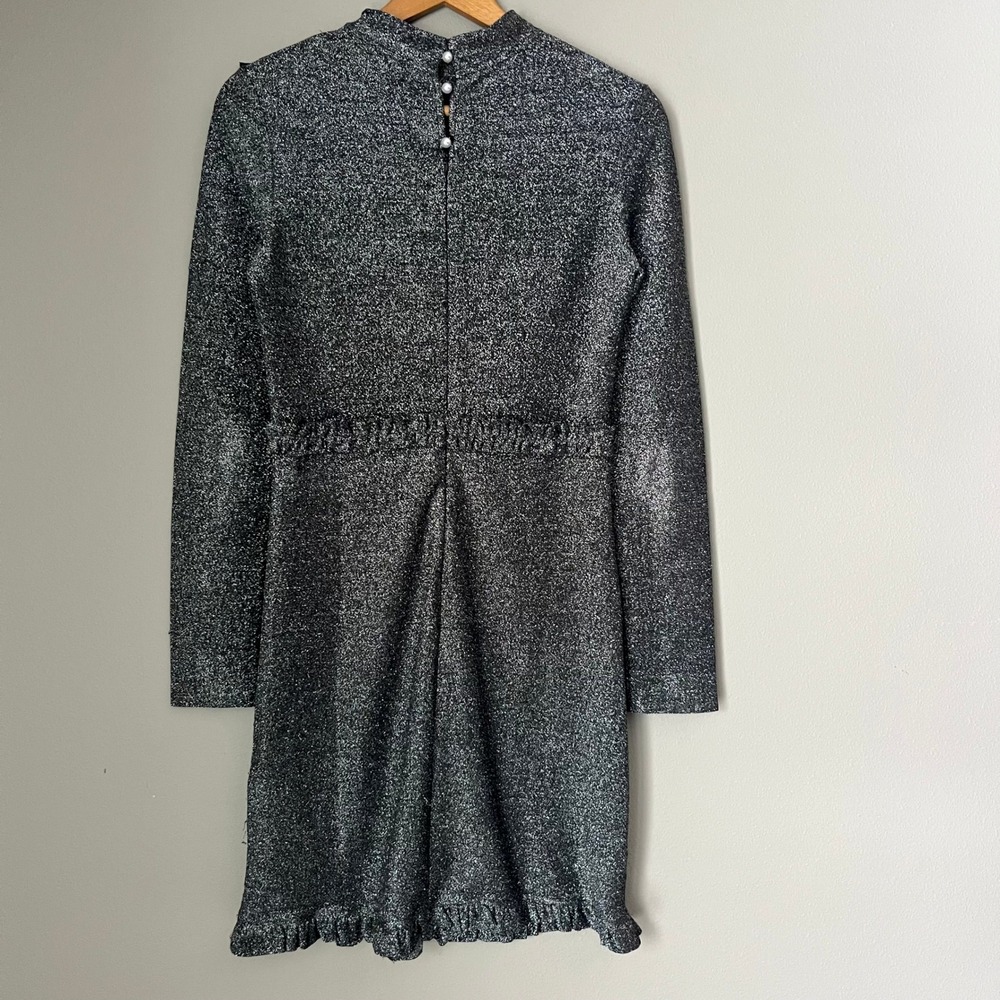 MAJE Mini Dress Size Medium Formal Metallic Event Party New Years Eve - Picture 3 of 7